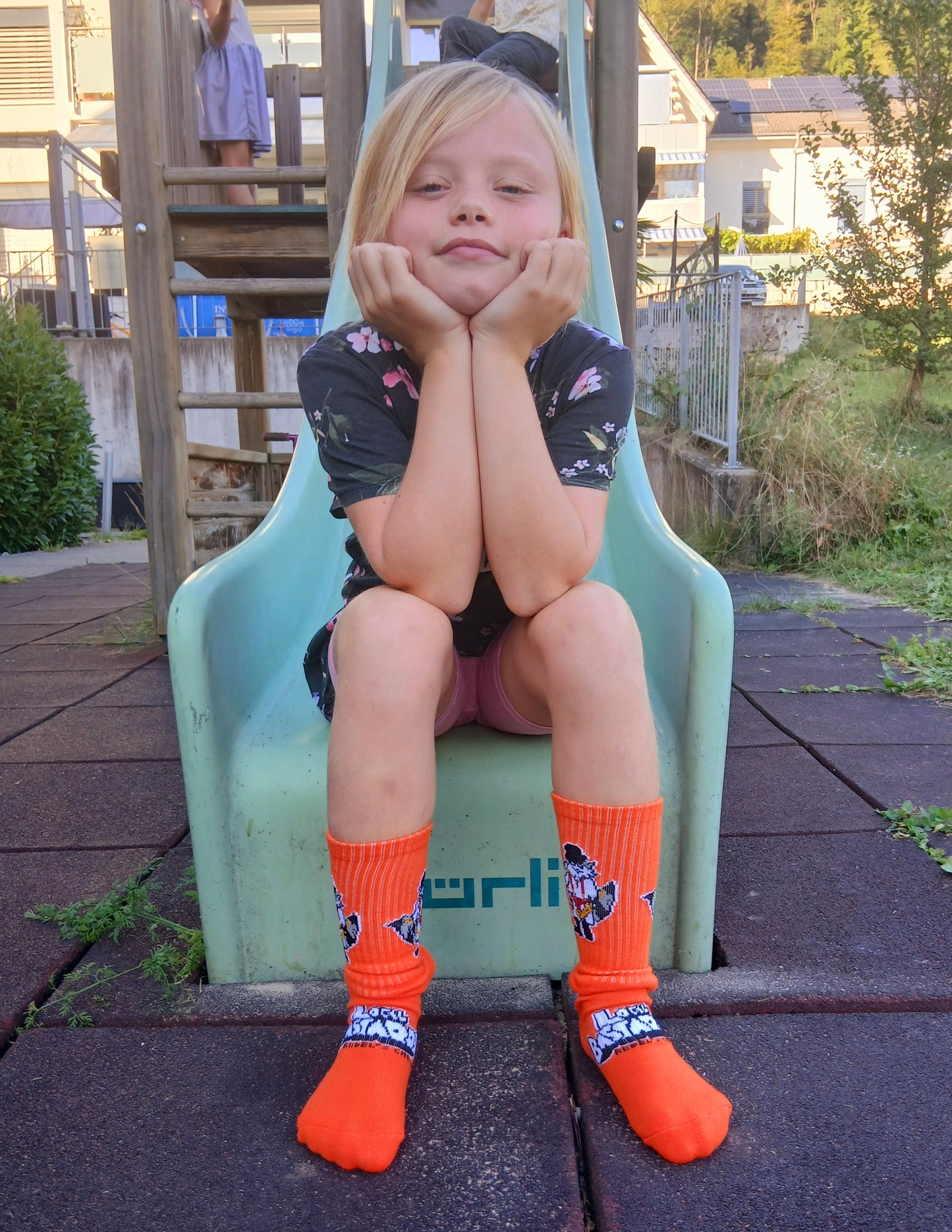 Socken - "sockwork" - orange