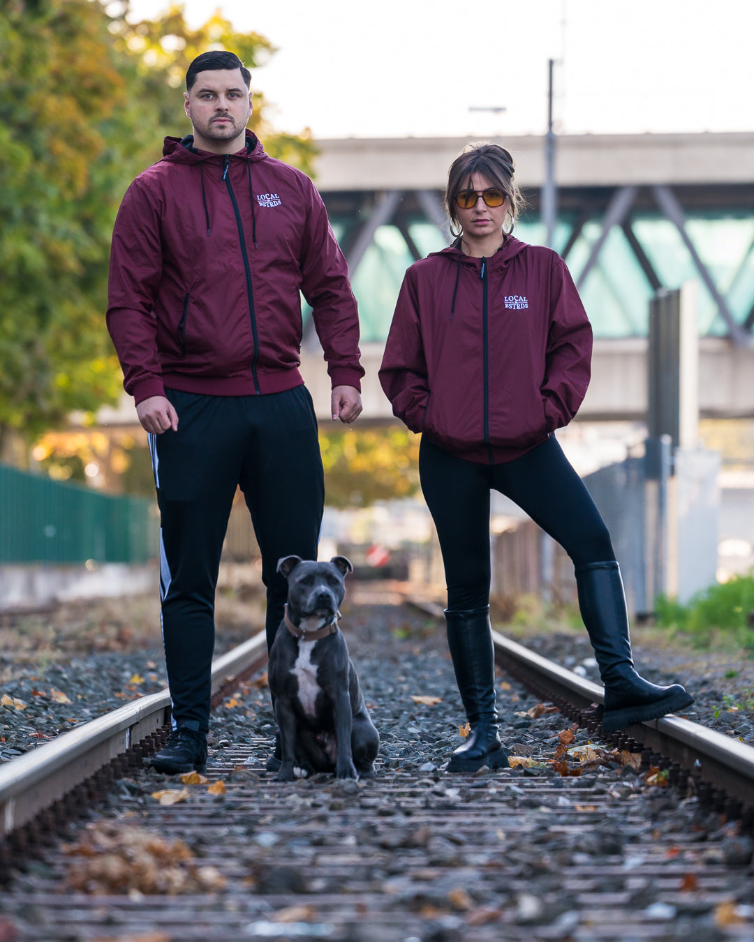 Windbreaker - "wind of change" - bordeauxrot