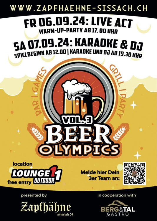 Die Locals an der Bierolympiade