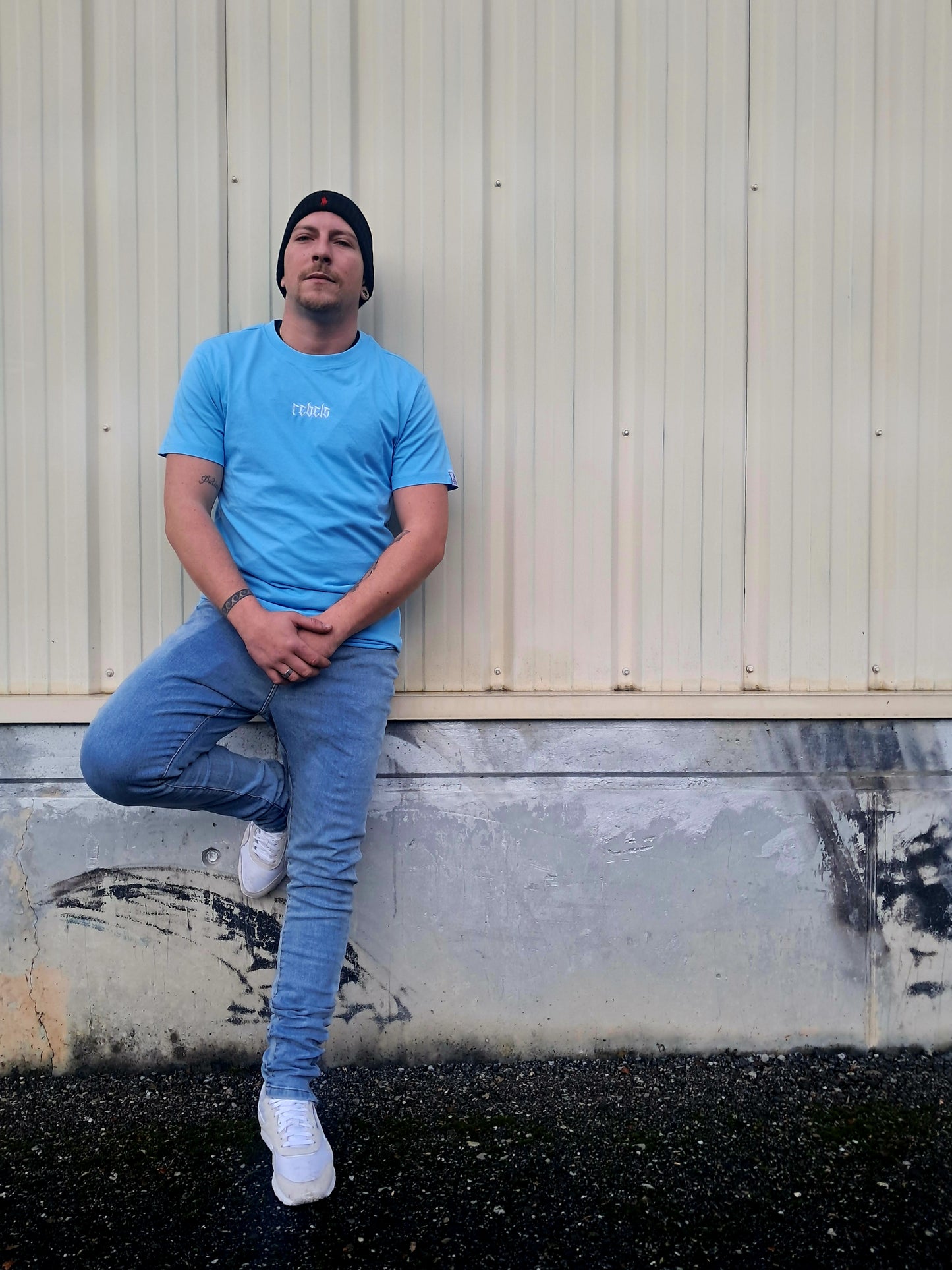 T-Shirt - "the ice ice baby" - eisblau