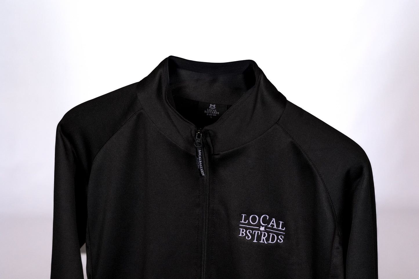 Trainerjacke - "l'asocial" - schwarz