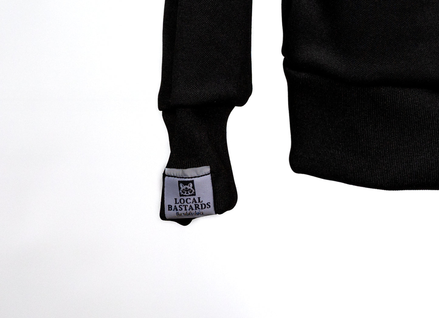Trainerjacke - "l'asocial" - schwarz