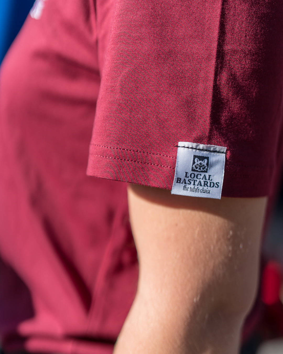 T-Shirt - "the wine and fine" - bordeauxrot