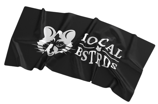 Handtuch - "the local laze" - schwarz / weiss