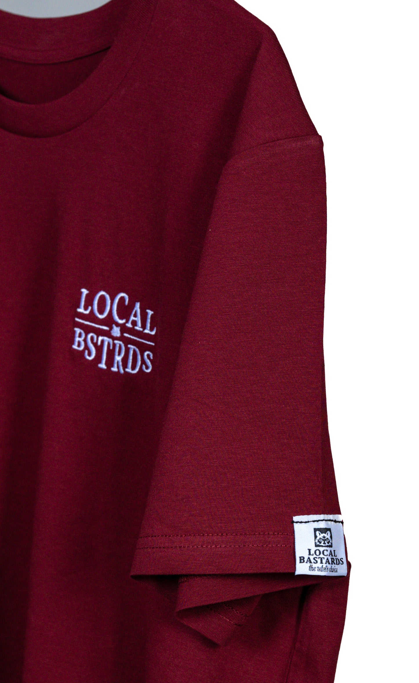 T-Shirt - "the wine and fine" - bordeauxrot