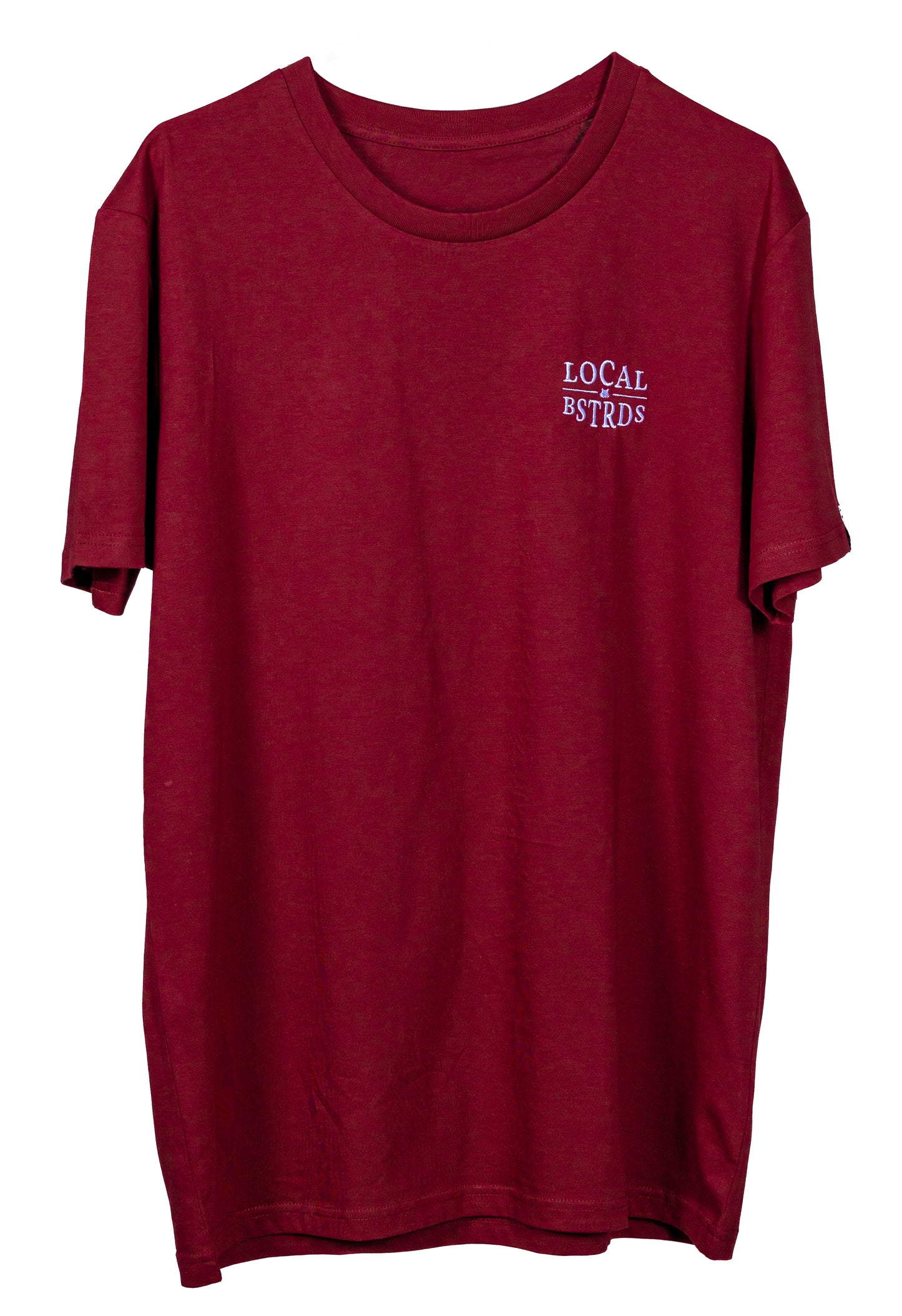 T-Shirt - "the wine and fine" - bordeauxrot